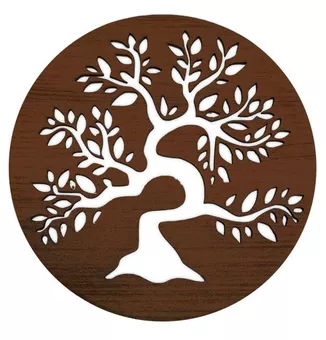 Letrero magnético de madera del Árbol de la Vida de 18 cm para HMD999