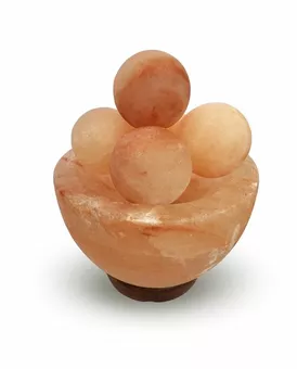 Lámpara de Sal del Himalaya - Cuenco con bolas de sal