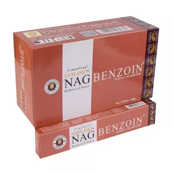Incienso Vijayshree Golden Nag Benjuí 15g