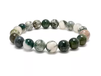 Pulsera de Ágata Árbol de cuentas de 10mm