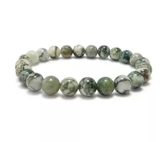 Pulsera de Ágata Árbol de Cuentas de 8 mm