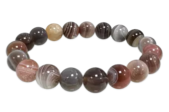 Pulsera Agate Botswana AA Perles 10mm