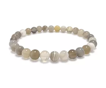 Pulsera de Ágata de Botswana A Cuentas de 6 mm