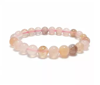 Pulsera de Ágata Flor de Cerezo A perlas 8mm