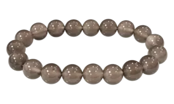 Pulsera Ágata Gris A cuentas 10mm