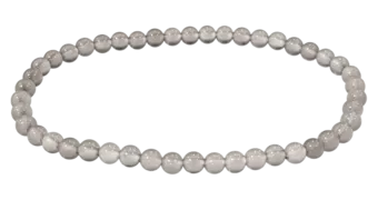 Pulsera Ágata Gris A cuentas 4mm