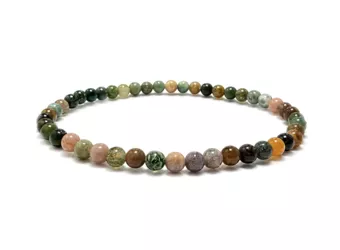 Pulsera de Ágata India A Cuentas de 4 mm
