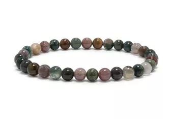 Pulsera de Ágata India A Perlas 6 mm