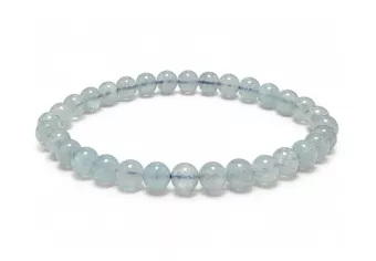 Pulsera de Aguamarina A perlas 6-7mm