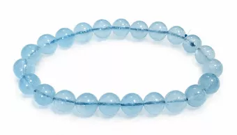 Pulsera de Aguamarina AAA cuentas 8-9mm