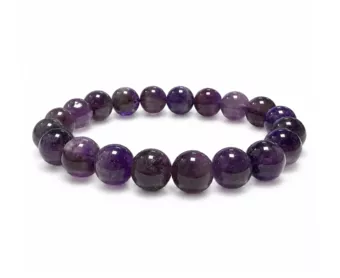Pulsera de Amatista AB cuentas de 10mm