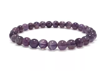 Pulsera de Amatista AB cuentas de 6mm