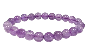 Pulsera de Amatista Clara A cuentas 8-9mm