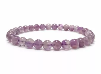Pulsera de Amatista Lavanda A Cuentas de 6-7 mm