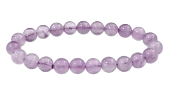 Pulsera de Amatista Lavanda A cuentas 8mm