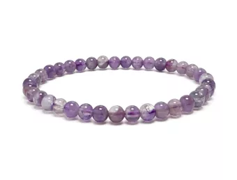 Pulsera de Amatista Bandeada A Cuentas de 4-5 mm