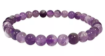 Pulsera de Amatista Bandeada A cuentas 6-7mm