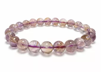 Pulsera de Ametrino de Bolivia AA cuentas de 8-9mm