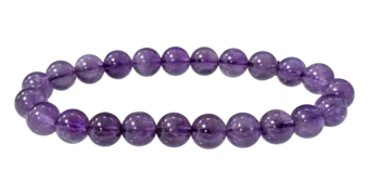 Pulsera de Amatista de Uruguay AA cuentas 8mm