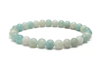 Pulsera de Amazonita de Brasil A Cuentas de 6-7 mm