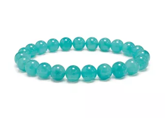 Pulsera de Amazonita de Estados Unidos AA+ Perlas 8-9 mm