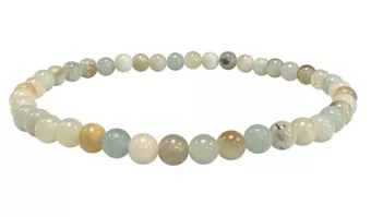 Pulsera de Amazonita Multicolor A cuentas 4mm