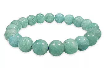 Pulsera de Amazonita de Perú A cuentas 10mm