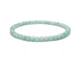 Pulsera de Amazonita de Perú A cuentas 4-5mm