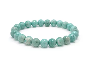 Pulsera de Amazonita de Perú A cuentas 8mm