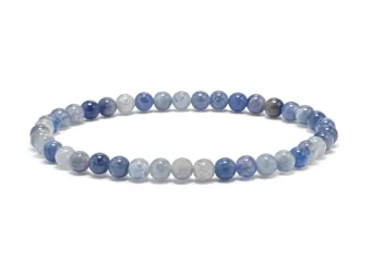 Pulsera de Aventurina Azul A Perlas 4-5 mm