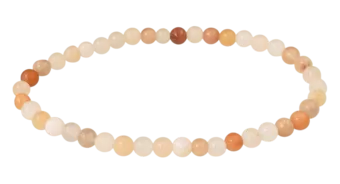 Pulsera de Aventurina Melocotón A cuentas 4mm