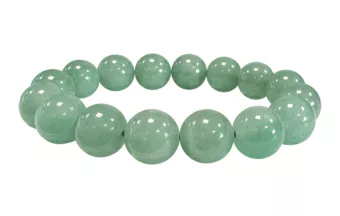 Pulsera de Aventurina Verde A cuentas de 10mm