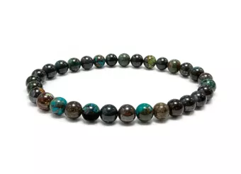 Pulsera de Azurita Malaquita Natural AA cuentas 6-7mm