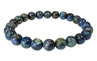 Pulsera de Azurita Malaquita Natural AA cuentas 7-8mm