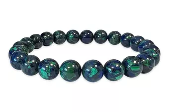 Pulsera de Azurita y Malaquita AAA cuentas 8mm
