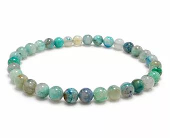 Pulsera de Azurita Malaquita Natural Estados Unidos AB cuentas de 5.5-6.5mm