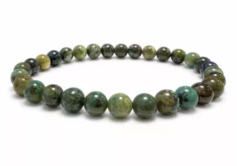 Pulsera de Azurita Malaquita Natural México A cuentas de 6-7mm