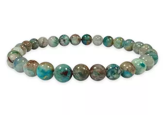 Pulsera crisocola cuentas AA 5-6mm