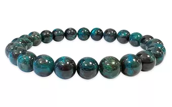 Pulsera Crisocola Sudáfrica perlas AAA 7.5-8.5mm