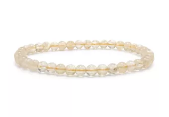 Pulsera de Citrino Natural AB cuentas de 4-5mm