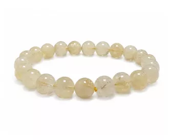 Pulsera de Citrino Natural AB con Cuentas de 8-9mm