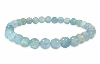 Pulsera de calcita azul AAA con cuentas de 5,5 mm