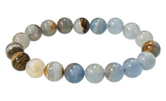 Pulsera Calcita Azul Mix Cuentas AA 10mm