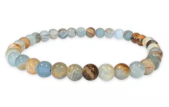 Pulsera Calcita Azul Mix Cuentas AA 6-7mm