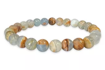 Pulsera Calcita Azur mix perles 8mm