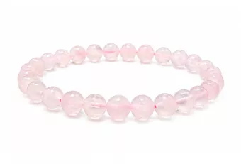 Pulsera de Calcita Rosa AA cuentas 6mm