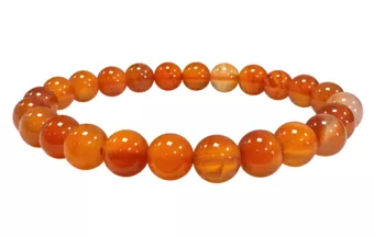 Pulsera de Cornalina A cuentas 8mm