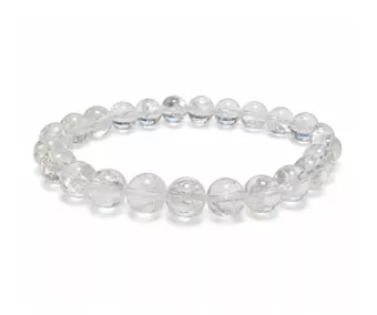 Pulsera de Cristal de Roca Rainbow AA Cuentas de 8-9 mm