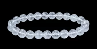Pulsera de Cristal de Roca AB cuentas 8mm