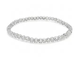 Pulsera de Cristal de Roca Crack A cuentas 4mm